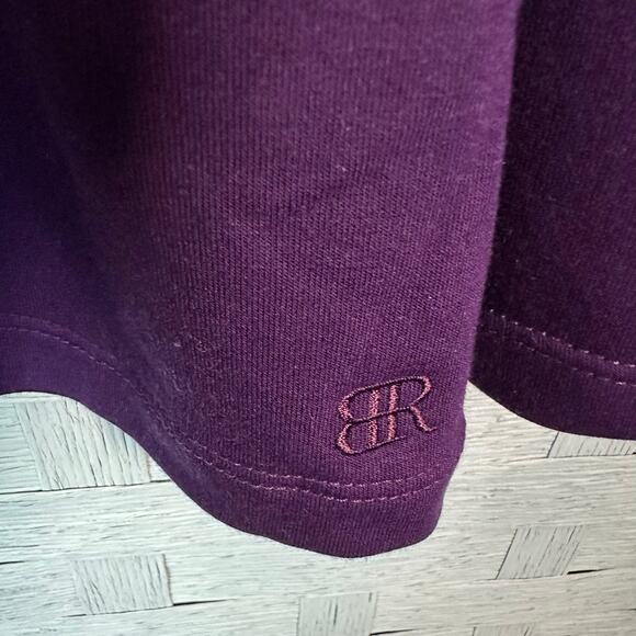 Banana Republic soft long sleeve t-shirt dark purple normcore casual plus size ￼ - Picture 4 of 10